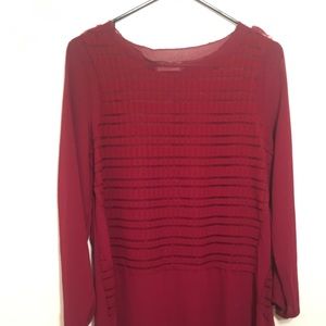 New Light long sleeve tunic. Maroon. Large.